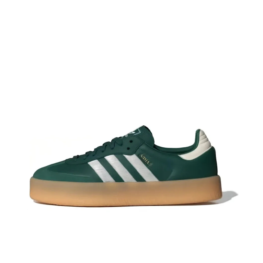 Adidas Sambae Low Men and Women Sneaker Classic Retro Board Shoes Soft and comfortable casual shoes Light and breathable Green