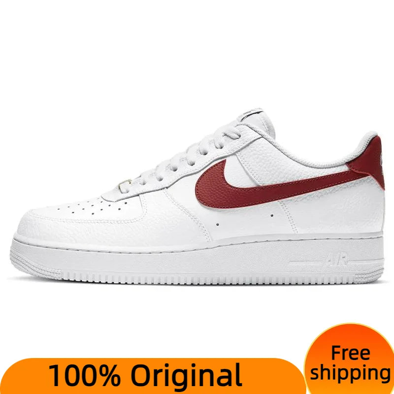 Nike Air Force 1 '07 Low "Team Red" Sneakers shoes With Original Box