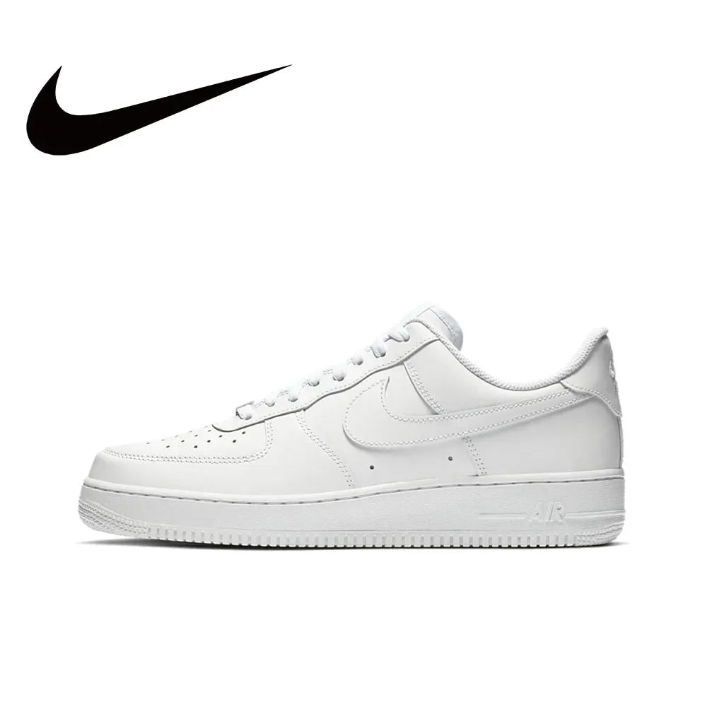 Nike Air Force 1 07 Low Men's Board Shoes Supportive Comfort Casual Shoes Cushioning Lightweight Breathable Sneakers Red White