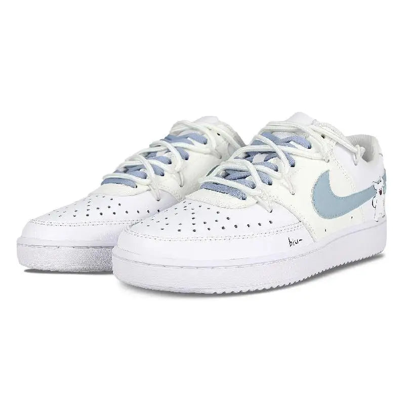 【Customize】Nike Court Vision 1 Skateboarding Shoes Women's Sneakers shoes CD5434-100