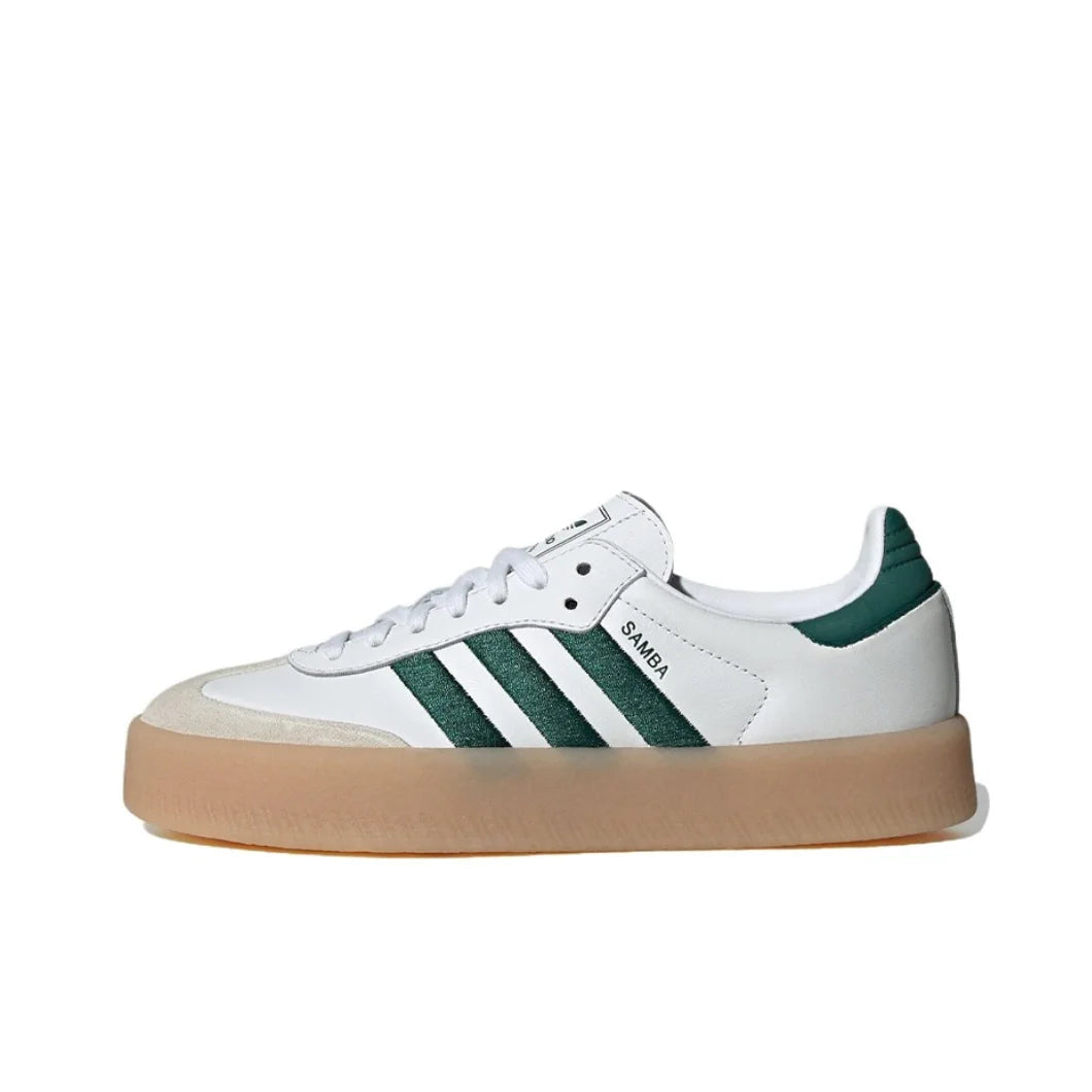 Adidas Sambae Low Men and Women Sneaker Classic Retro Board Shoes Soft and comfortable casual shoes Light and breathable Green