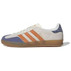 Adidas Originals GAZELLE INDOOR Skateboard Shoes Unisex Low-Top Cream White / Dark Indigo / Lilac Sneakers shoes JQ0956