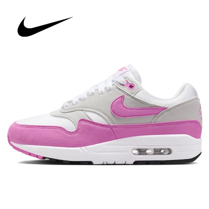 Nike Air Max 1 Men Woman Running Shoes Mesh Breathable Comfortable Outdoor Unisex Suede Sports Causal Sneakers