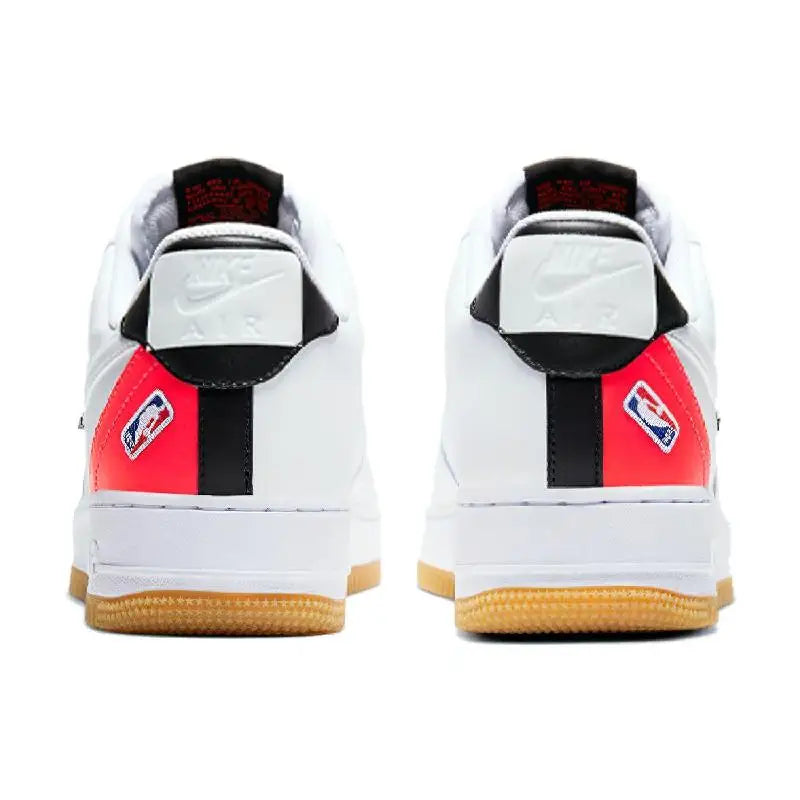 Nike Air Force 1 Low NBA White Crimson Gum Sneakers shoes CT2298-101 With Original Box