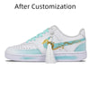 【Customize】Nike Court Vision 1 Skateboarding Shoes Women's Low-top Blue Sneakers shoes CD5434-100